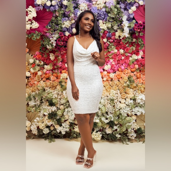 NWT Bridal babes mini sparkly dress! - Picture 2 of 5